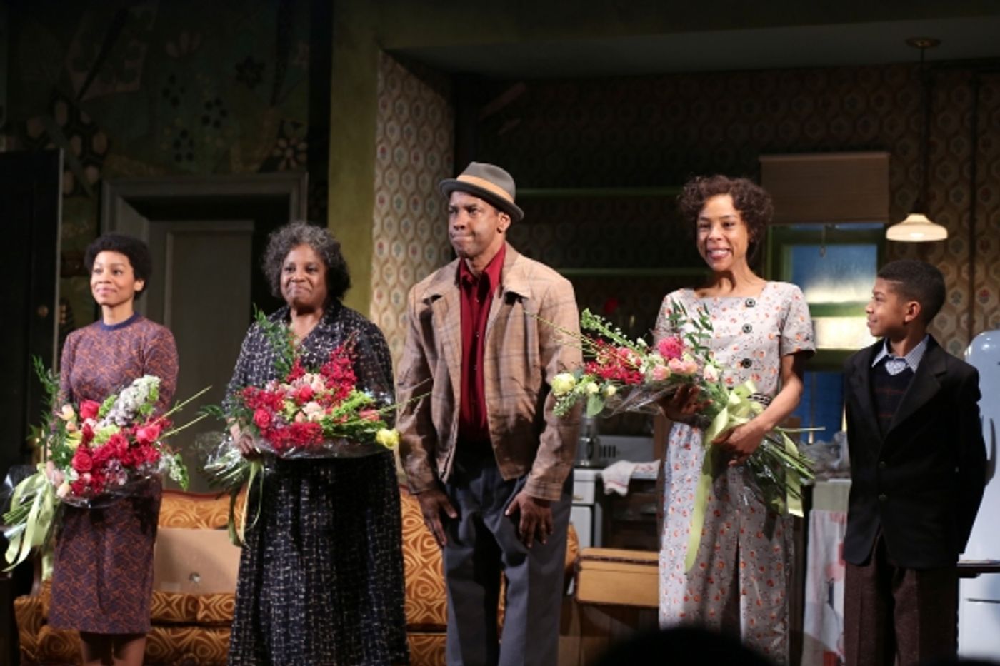 Photo Coverage: Denzel Washington & A RAISIN IN THE SUN Cast Take Opening Night Bows!  Image