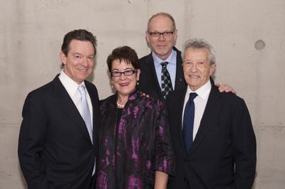 Playwright Lawrence Wright, director Molly Smith, Executive Producer Edgar Dobie and  Photo