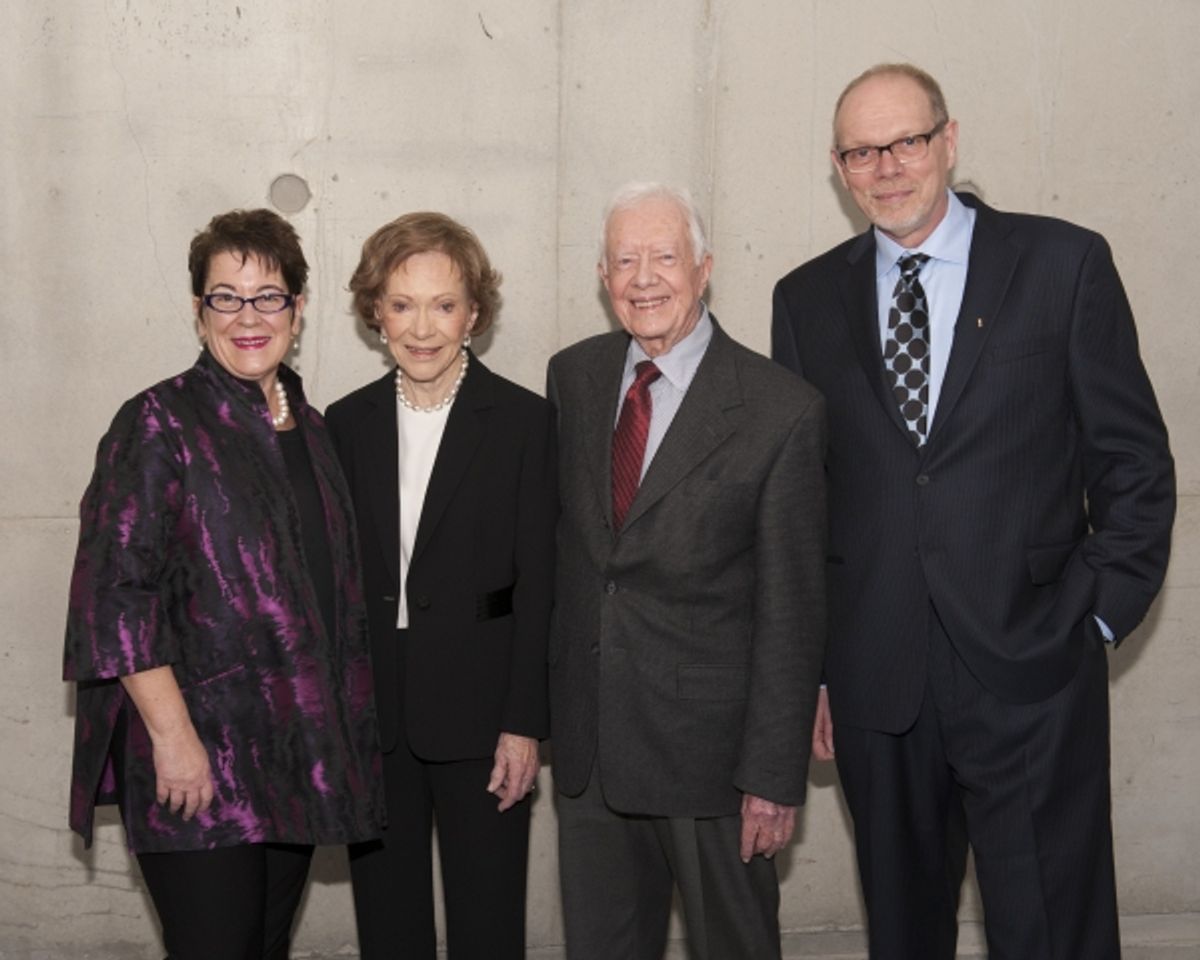 Director Molly Smith, Rosalynn Carter, President Jimmy Carter and Executive Producer Edgar Dobie  at 