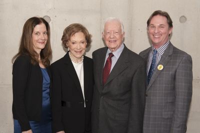 Cast member Hallie Foote (as Rosalynn Carter), Rosalynn Carter, President Jimmy Carte Photo