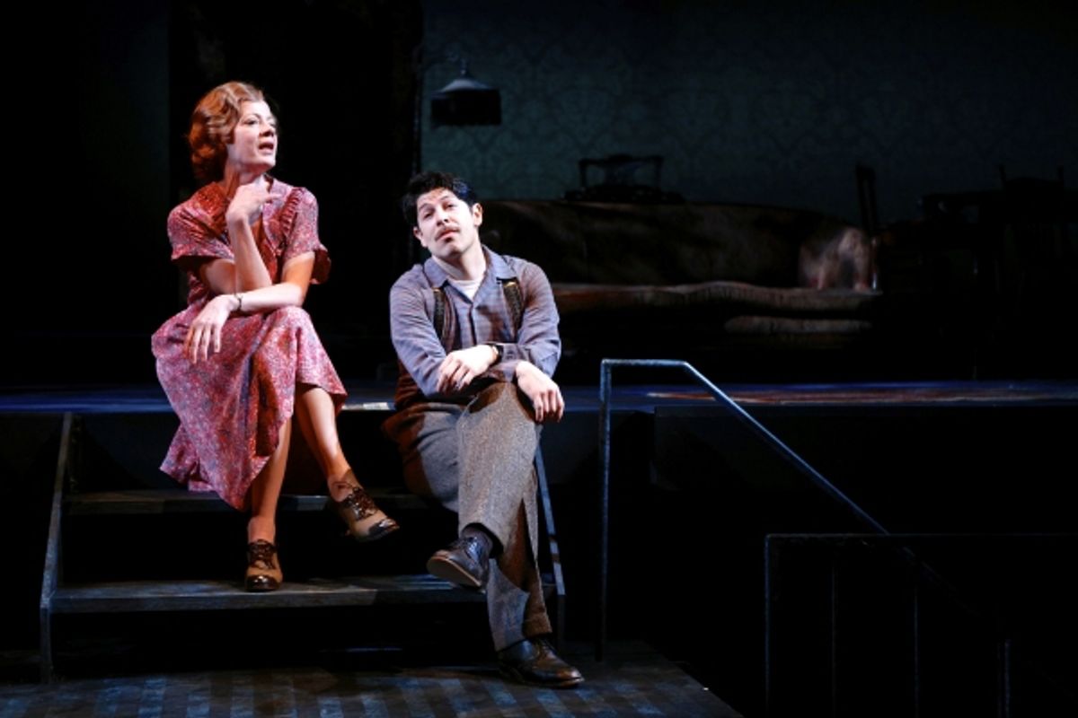 Elizabeth Hess (as Amanda) and Joseph Midyett (as Tom) at 