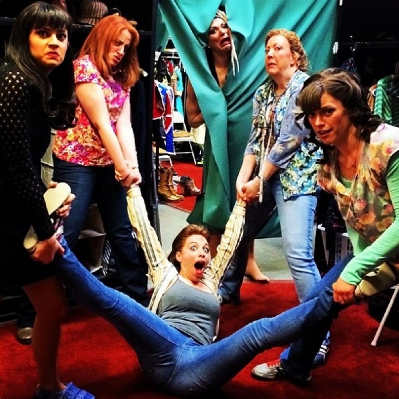 Photo Flash: Saturday Intermission Pics, 4/5- KINKY BOOTS and 50 SHADES Celebrate Milestones, ROCKY Takes it Outside, & More!  Image