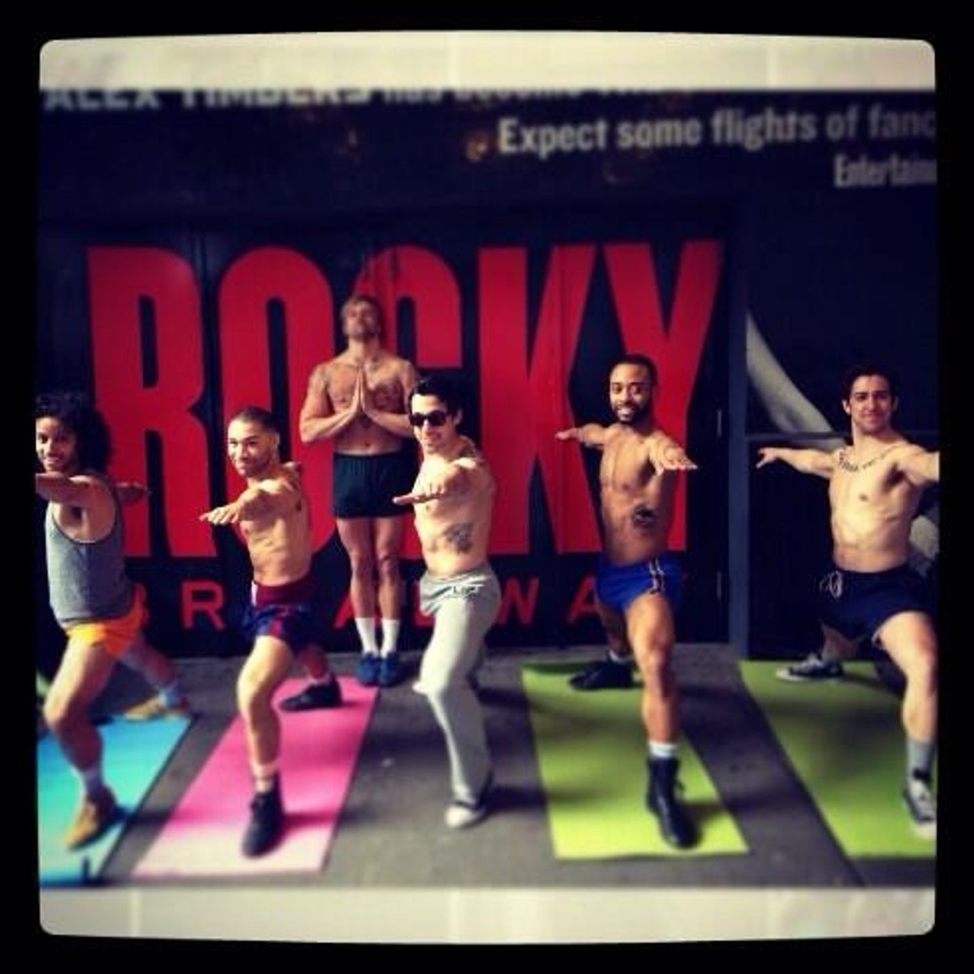 Photo Flash: Saturday Intermission Pics, 4/5- KINKY BOOTS and 50 SHADES Celebrate Milestones, ROCKY Takes it Outside, & More!  Image