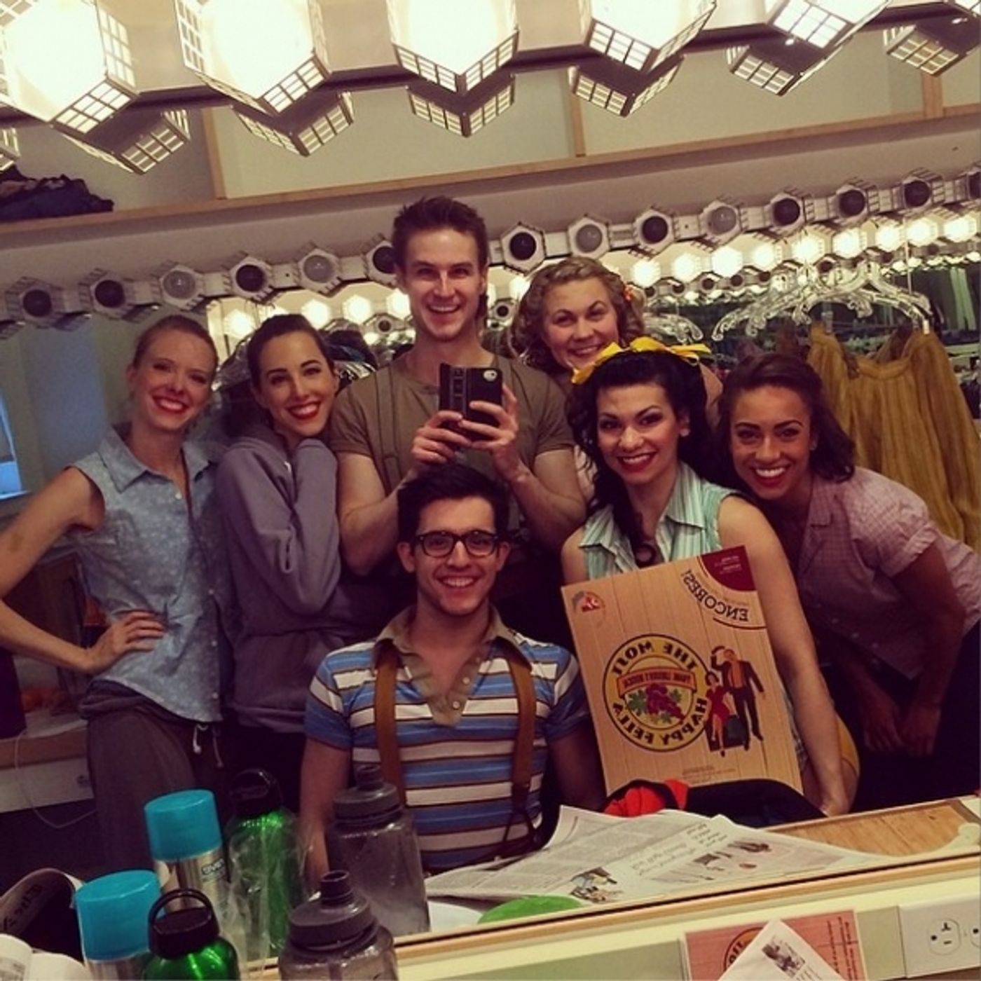 Photo Flash: Saturday Intermission Pics, 4/5- KINKY BOOTS and 50 SHADES Celebrate Milestones, ROCKY Takes it Outside, & More!  Image