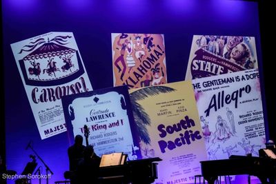 Mandy Gonzalez, Lewis Cleale, Rebecca Luker, Jonathan Groff, Phillipa Soo Photo