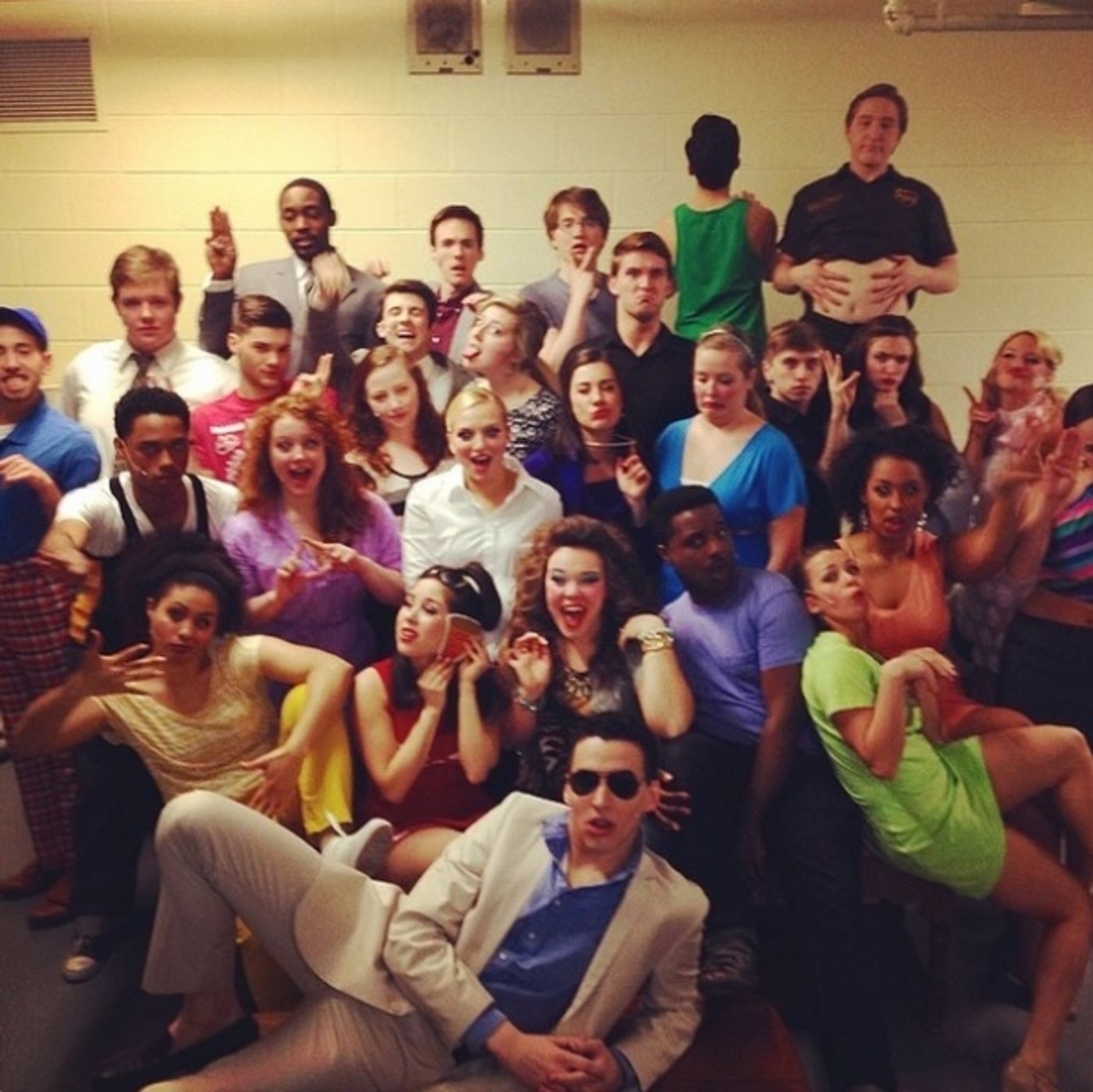 Photo Flash: Saturday Intermission Pics, 4/6, Part 2- BULLETS OVER BROADWAY's Pooch Learns to Play Piano, and More!  Image