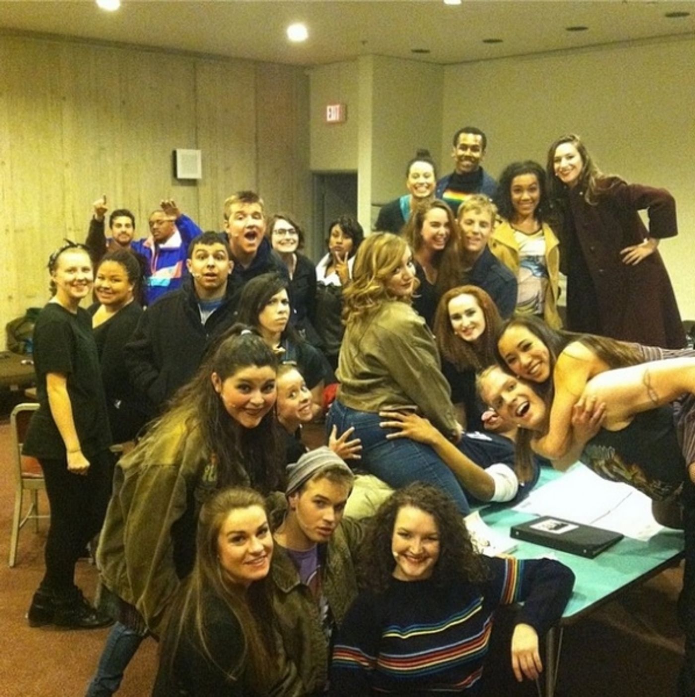 Photo Flash: Saturday Intermission Pics, 4/6, Part 2- BULLETS OVER BROADWAY's Pooch Learns to Play Piano, and More!  Image