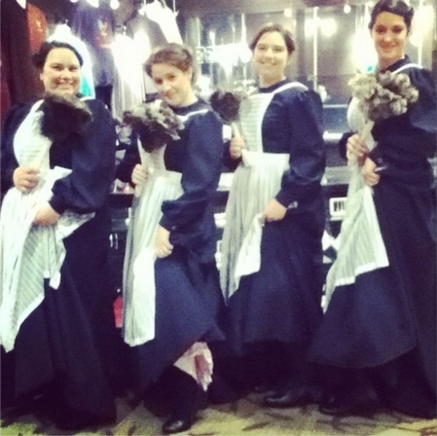 Photo Flash: Saturday Intermission Pics, 4/6, Part 2- BULLETS OVER BROADWAY's Pooch Learns to Play Piano, and More!  Image