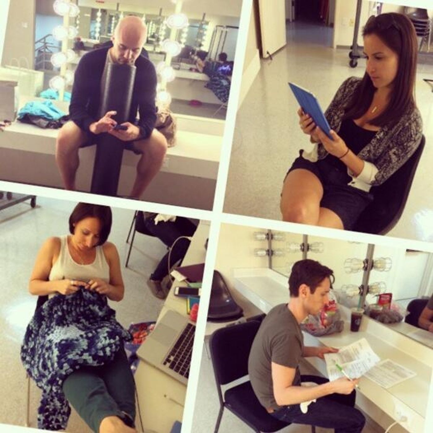 Photo Flash: Saturday Intermission Pics, 4/6, Part 2- BULLETS OVER BROADWAY's Pooch Learns to Play Piano, and More!  Image