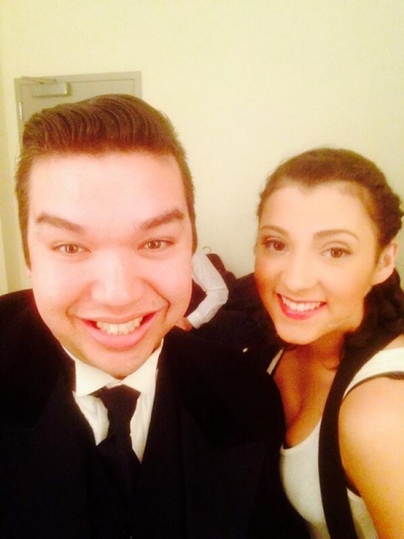 Photo Flash: Saturday Intermission Pics, 4/6, Part 2- BULLETS OVER BROADWAY's Pooch Learns to Play Piano, and More!  Image