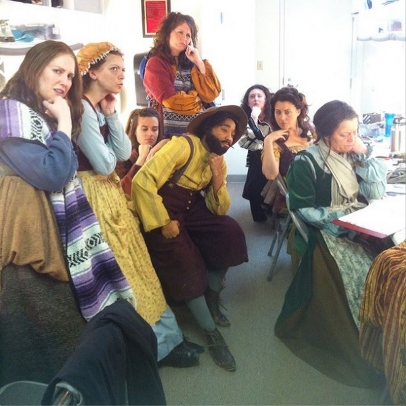 Photo Flash: Saturday Intermission Pics, 4/6, Part 2- BULLETS OVER BROADWAY's Pooch Learns to Play Piano, and More!  Image