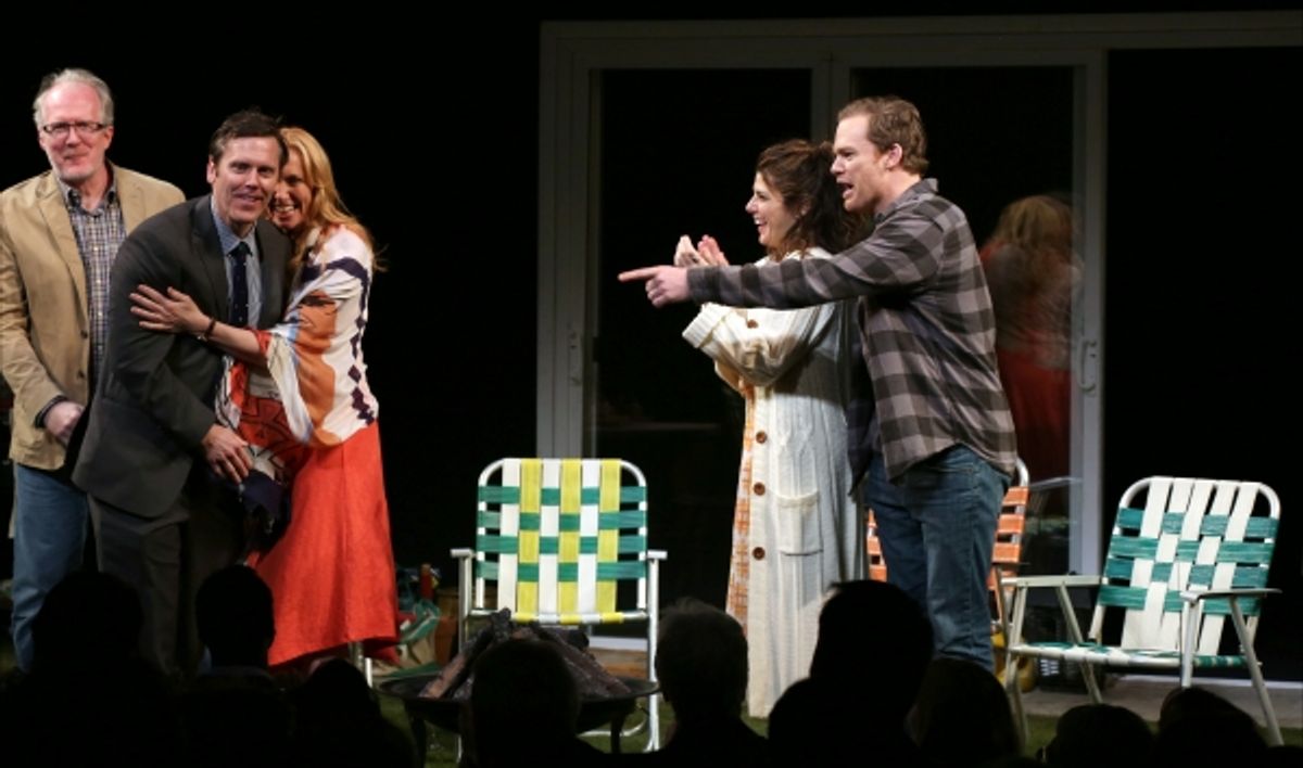 Tracy Letts, Playwright Will Eno, Toni Collette, Marisa Tomei and Michael C. Hall  at 