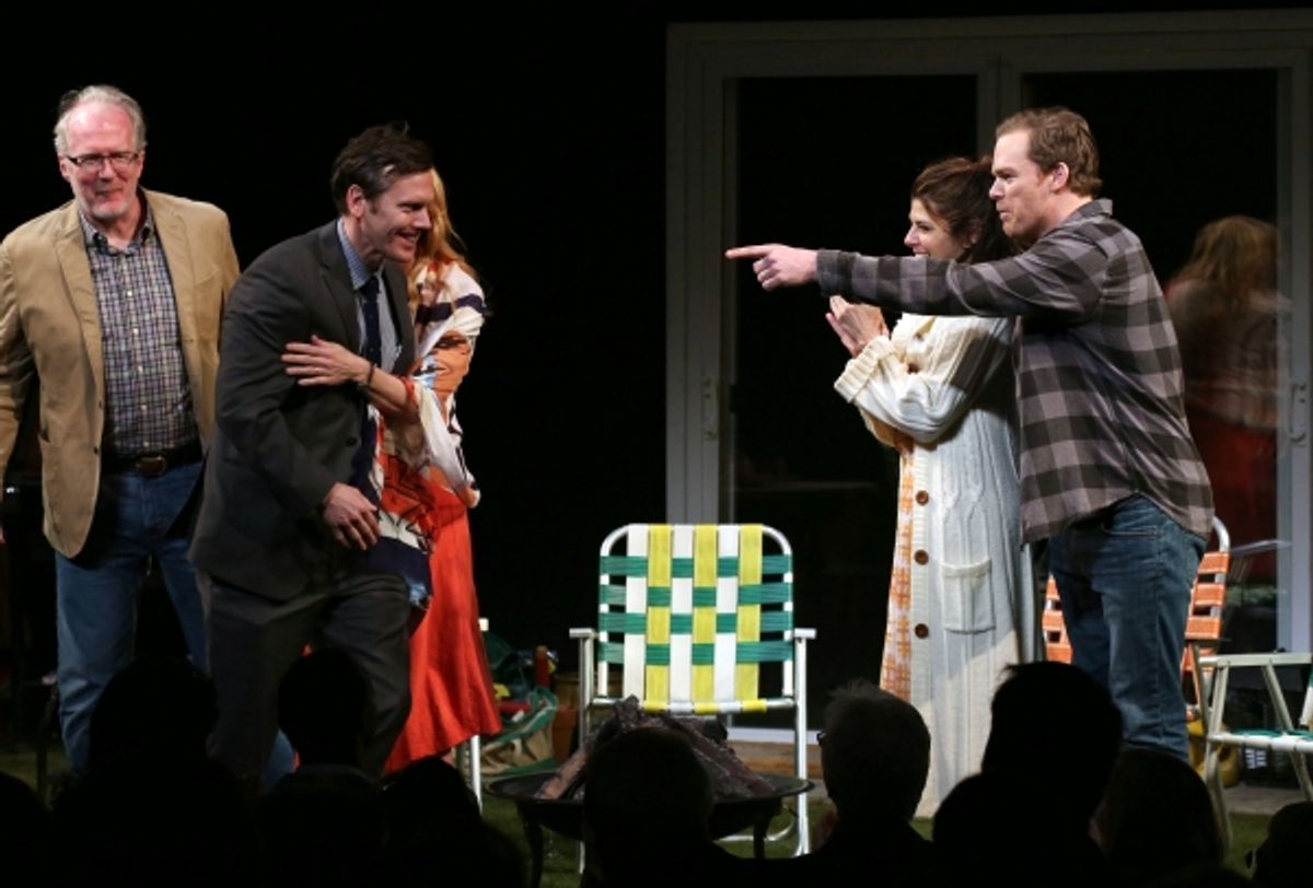 Tracy Letts, Toni Collette, Playwright Will Eno, Marisa Tomei and Michael C. Hall  at 