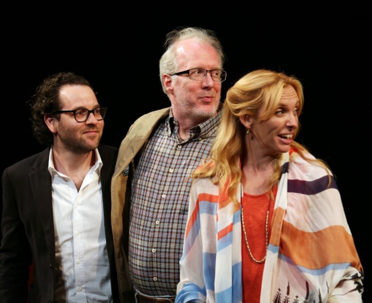 Director Sam Gold, Tracy Letts and Toni Collette at 