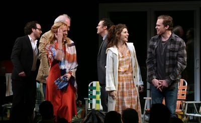 Director Sam Gold, Tracy Letts, Toni Collette, Playwright Will Eno, Marisa Tomei and  Photo