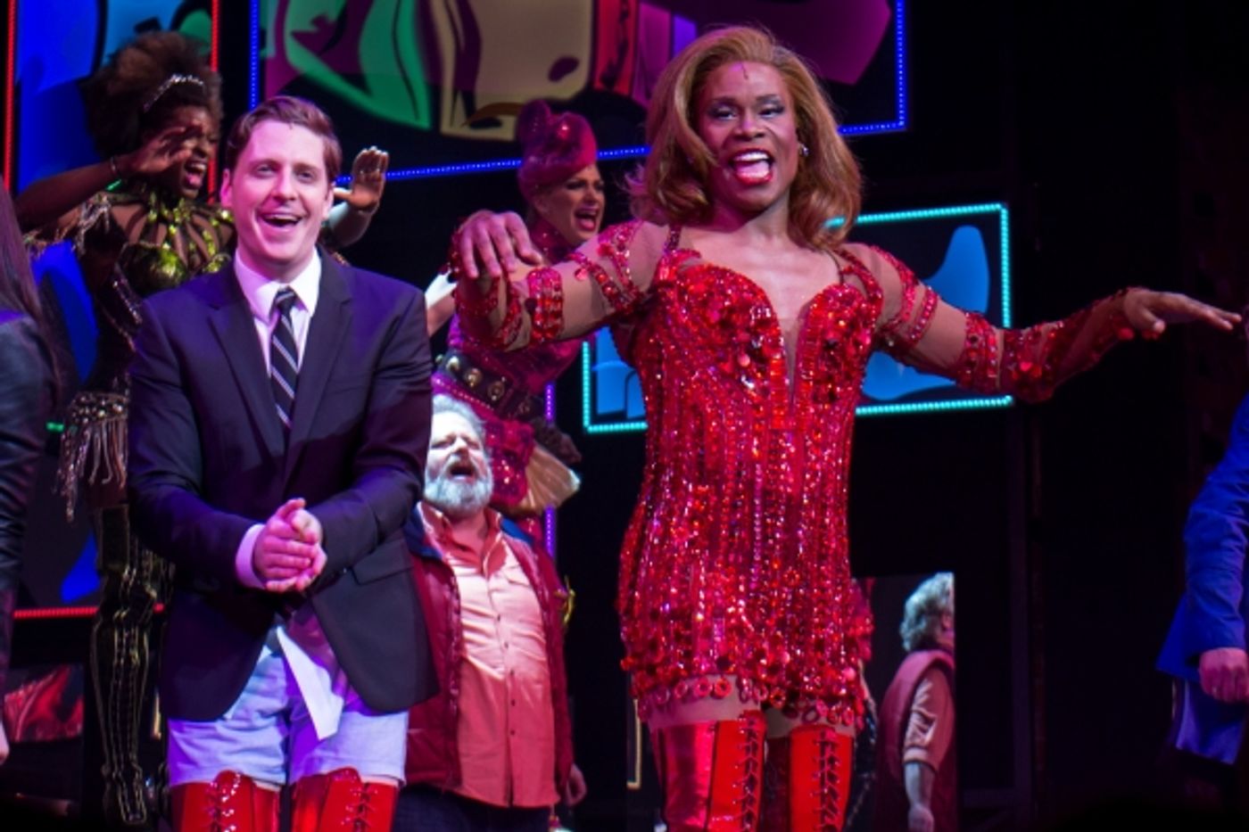 Photo Coverage: KINKY BOOTS Celebrates One Year at the Al Hirschfeld Theatre!  Image