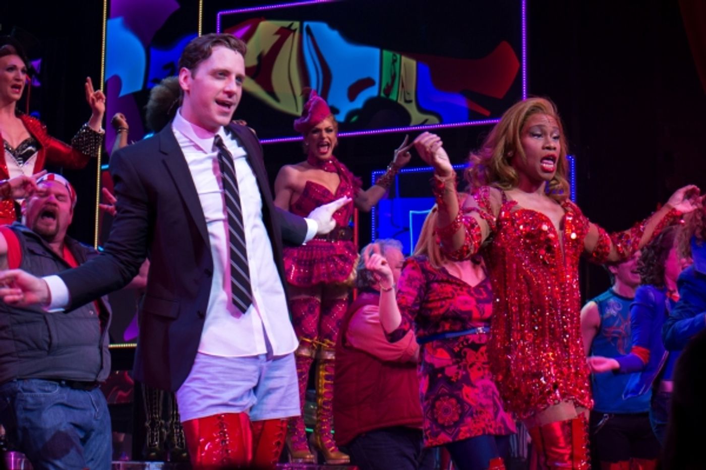 Photo Coverage: KINKY BOOTS Celebrates One Year at the Al Hirschfeld Theatre!  Image