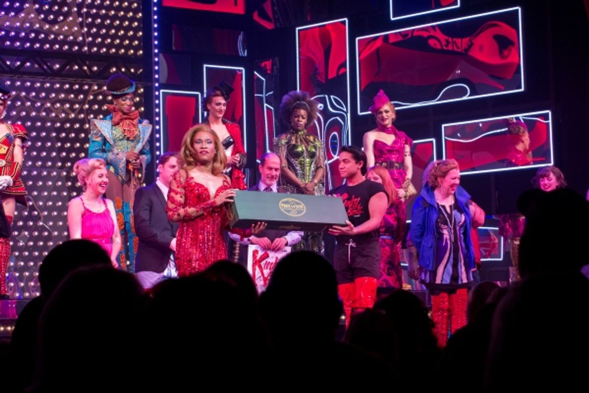 Billy Porter and the cast of KINKY BOOTS at 