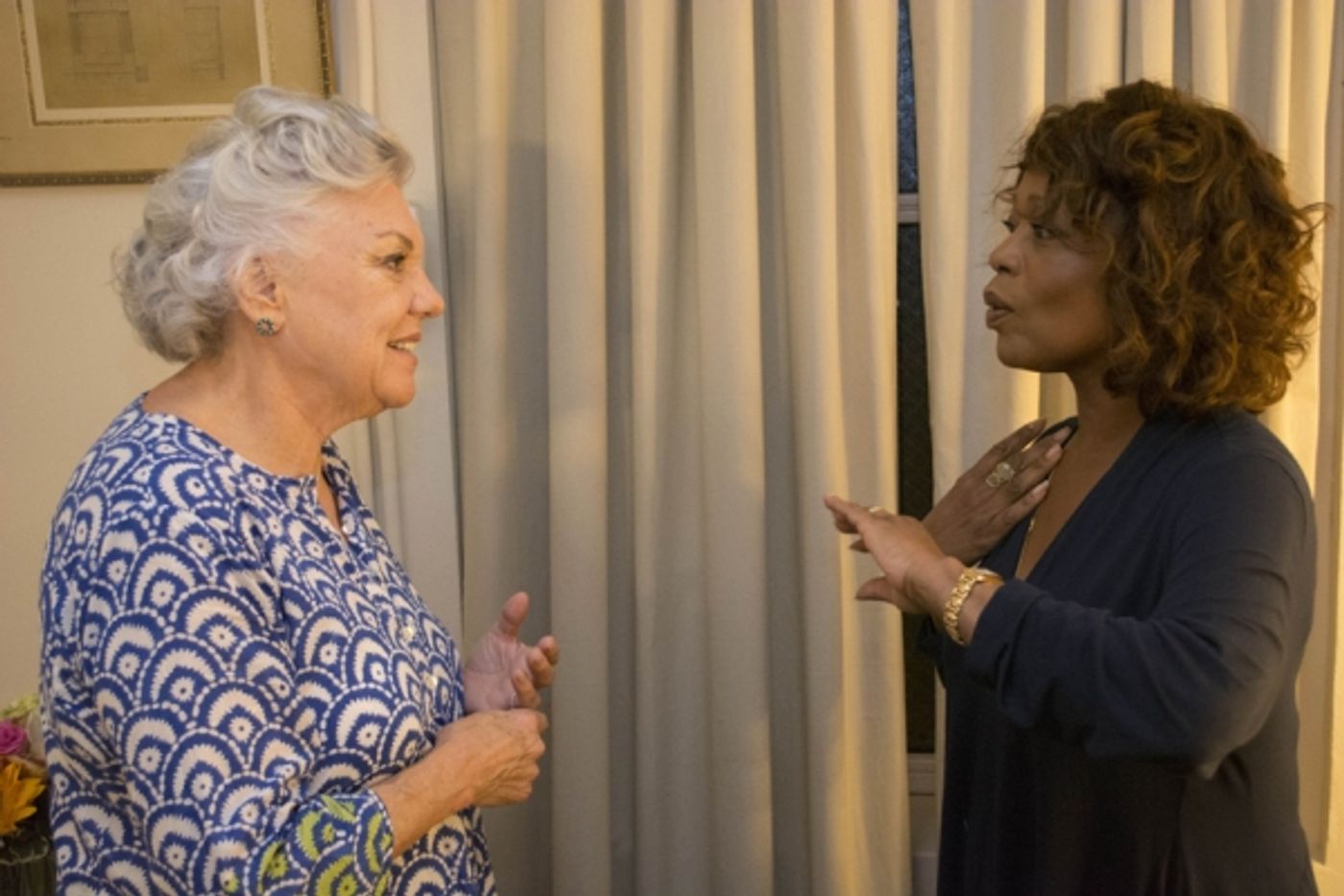 Photo Flash: Alfre Woodard Visits Tyne Daly at Broadway's MOTHERS AND SONS  Image