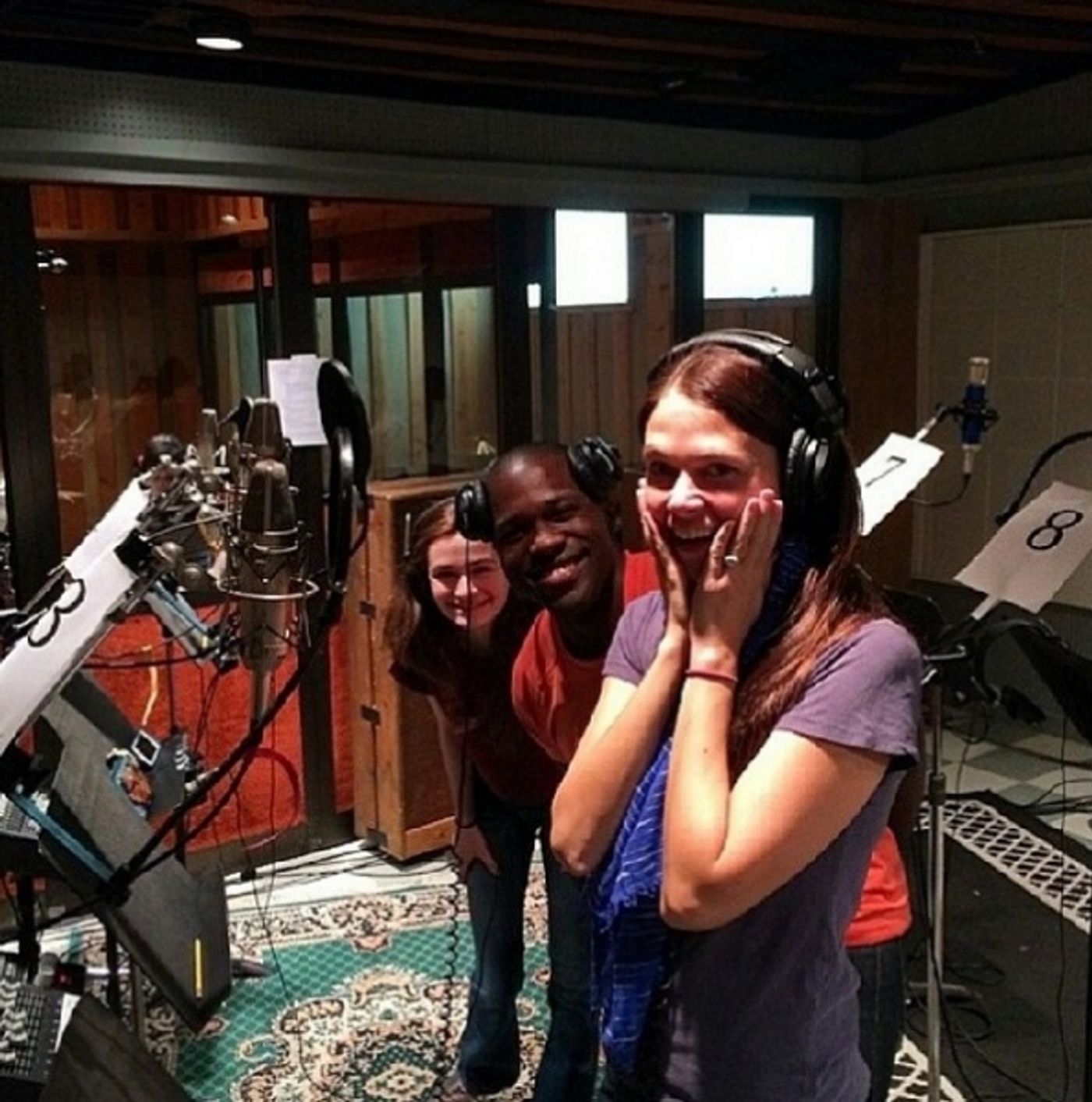 Photo Flash: In the Recording Studio with the Cast of VIOLET!  Image