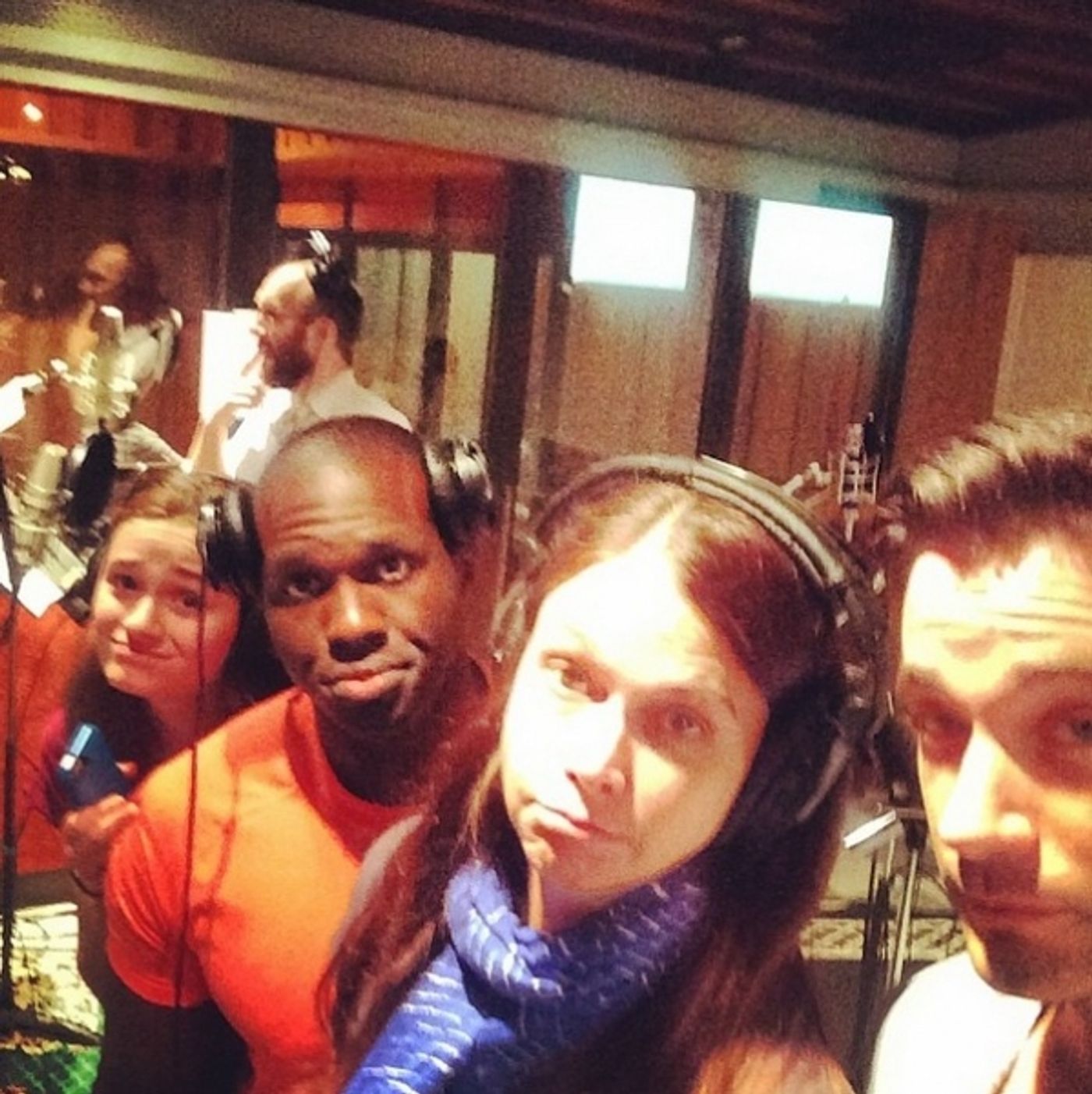 Photo Flash: In the Recording Studio with the Cast of VIOLET!  Image