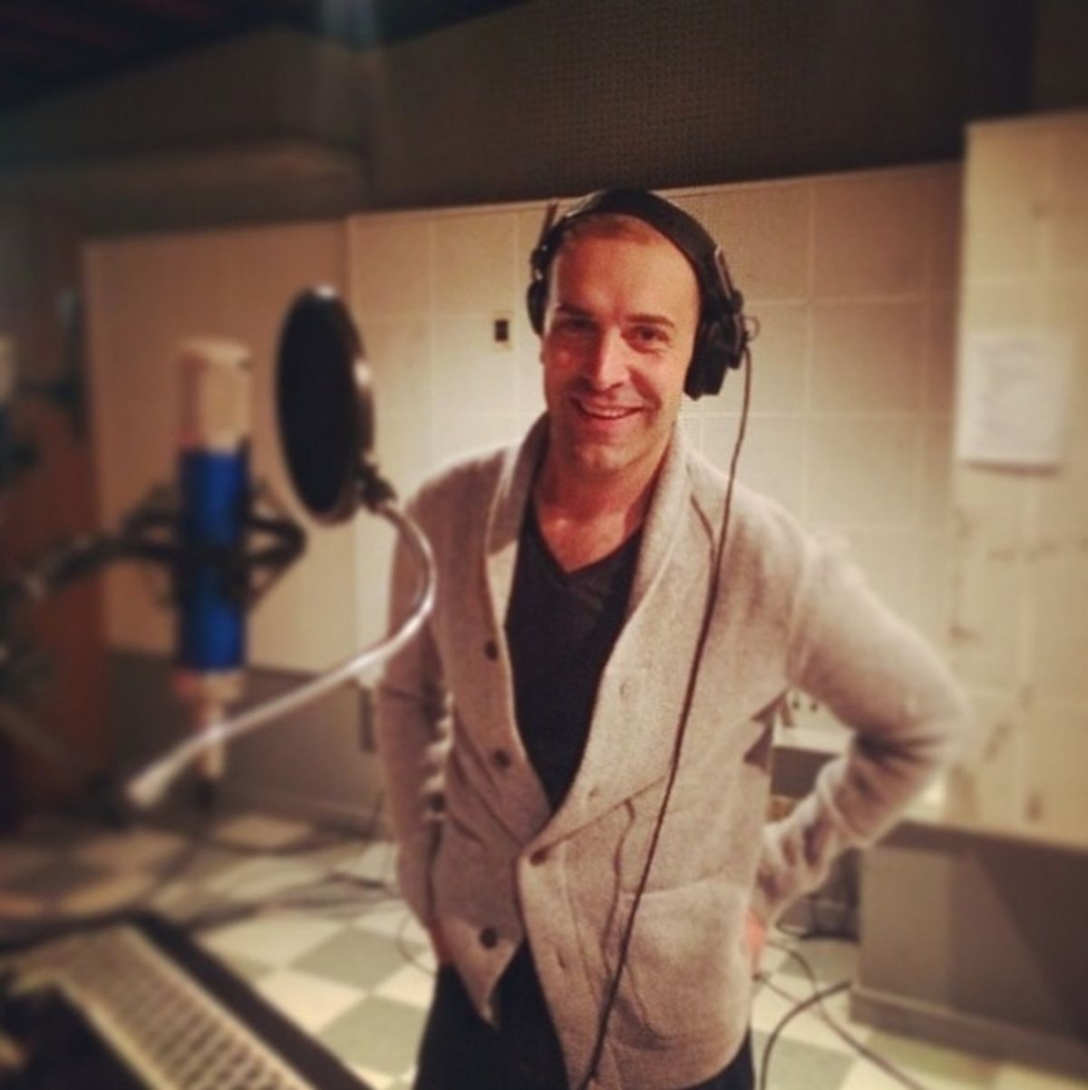 Charile Pollock at In the Recording Studio with the Cast of VIOLET!