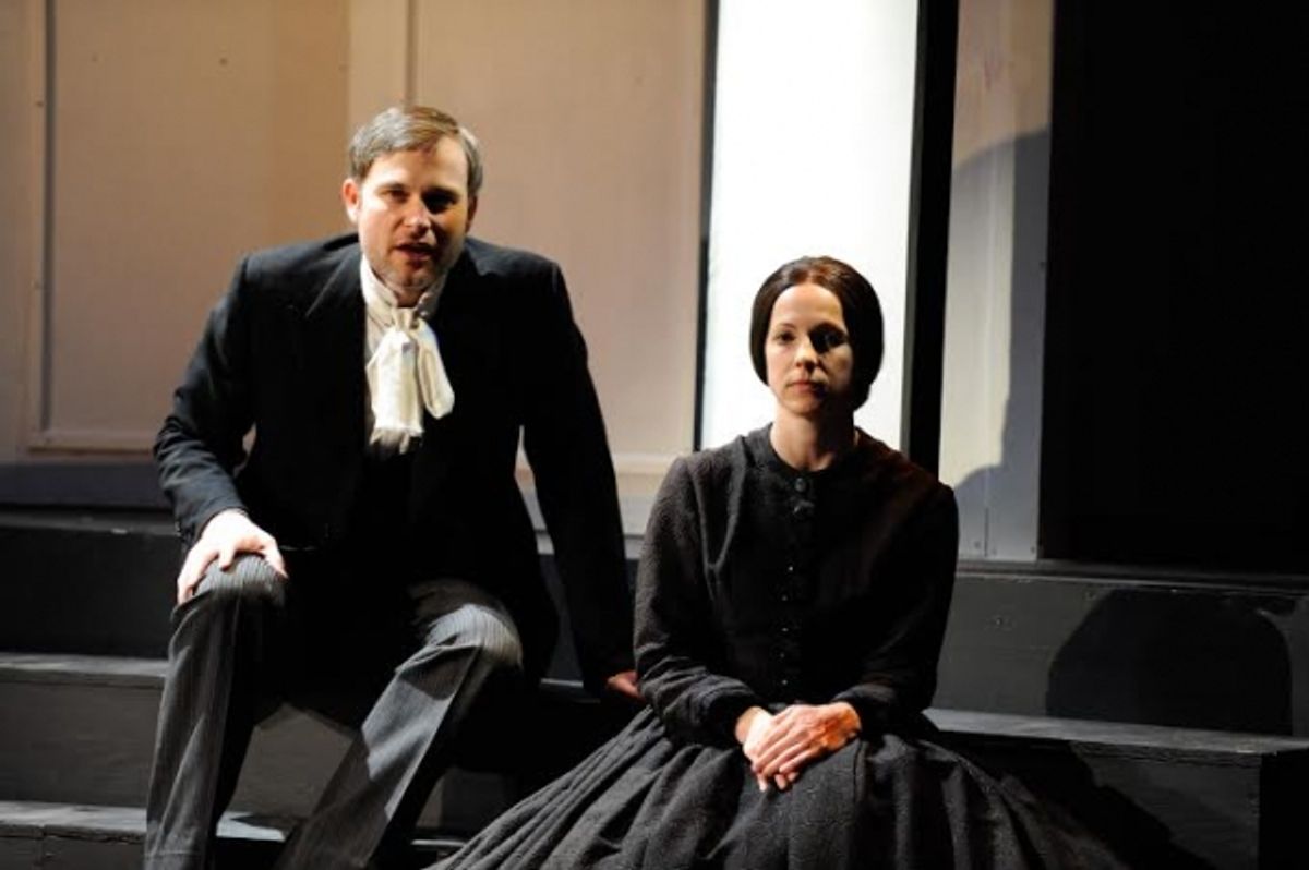 Andrew Breving (Captain Grant) and Mattie Hawkinson (Lavinia Mannon) at 