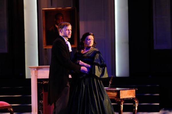 Andrew Breving (Captain Grant) and Janis Dardaris (Christine Mannon) Photo