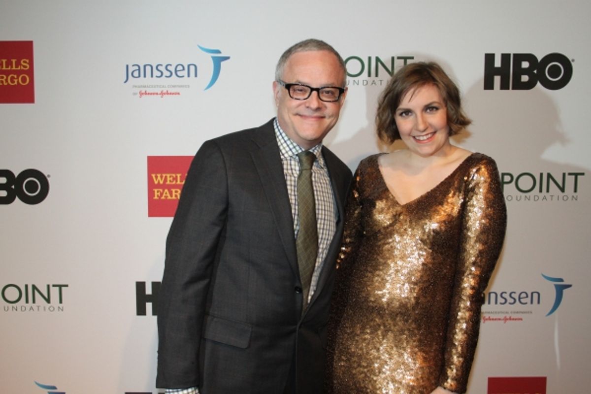 Dr. Neal Baer and Lena Dunham at 