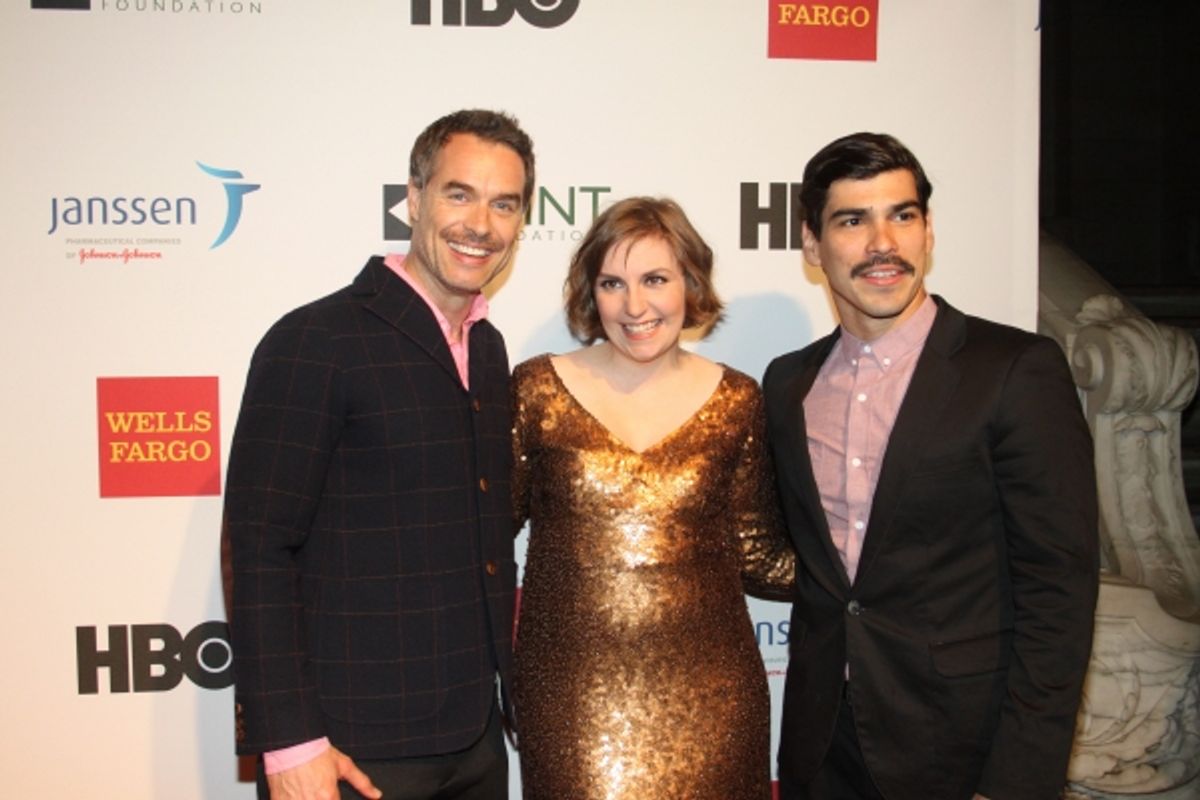 Murray Bartlett, Lena Dunham and Raul Castillo at 