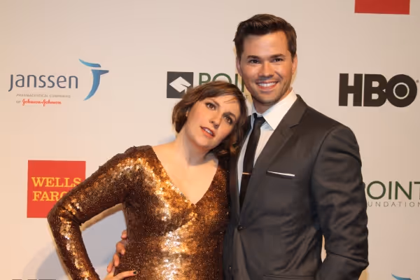 Lena Dunham and Andrew Rannells Photo