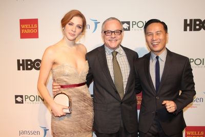 Rachelle Lefevre, Dr. Neal Baer and BD Wong Photo