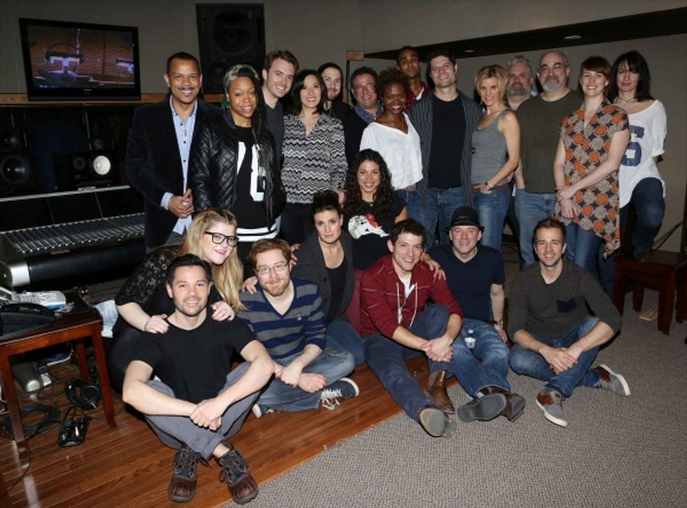 Photo Coverage: Inside the Recording Studio with the Cast of IF/THEN!  Image