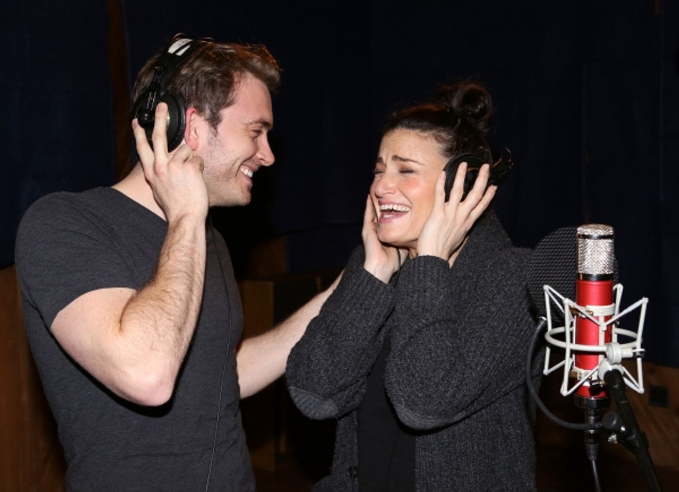 Photo Coverage: Inside the Recording Studio with the Cast of IF/THEN!  Image