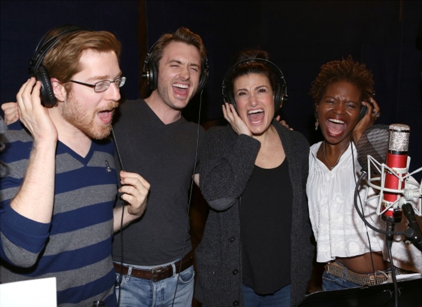 Photo Coverage: Inside the Recording Studio with the Cast of IF/THEN!  Image