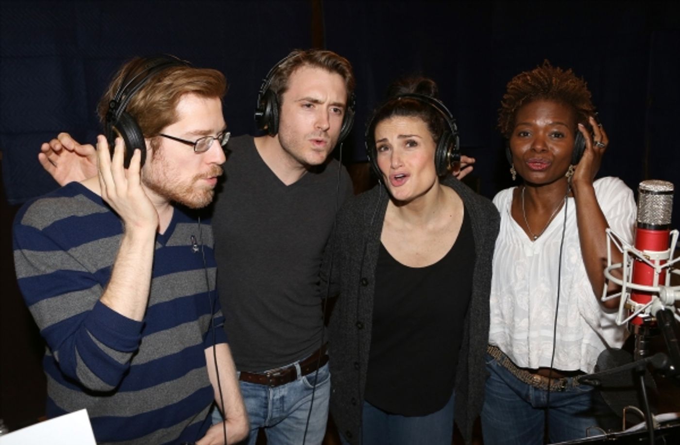 Photo Coverage: Inside the Recording Studio with the Cast of IF/THEN!  Image
