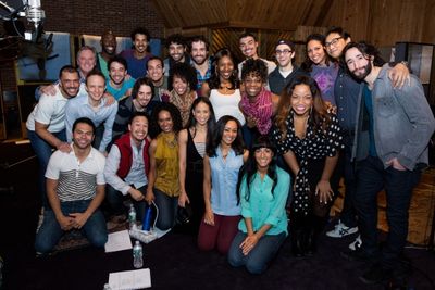 Cast of ALADDIN with Scott Taylor and Aron Accurso Photo