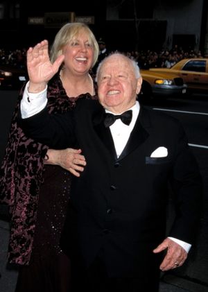 Mickey Rooney and wife attend Liza Minnelli and David Gest''s wedding held at Marble  Photo