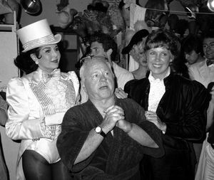 Ann Miller and Mickey Rooney .with his wife Jan Chamberlain.Backstage after a Perform Photo