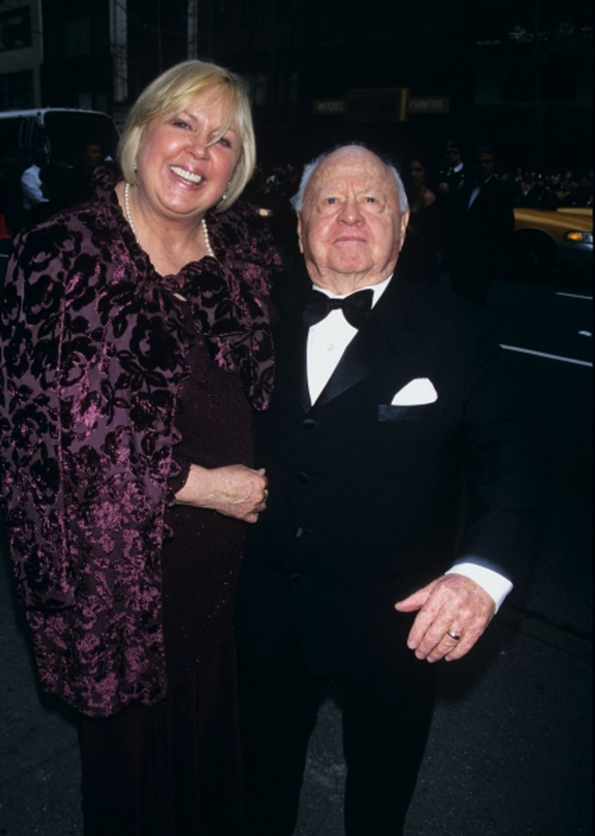 Mickey Rooney and wife attend Liza Minnelli and David Gest''s wedding held at Marble Collegiate Church in New York City on March 16th, 2002. at 