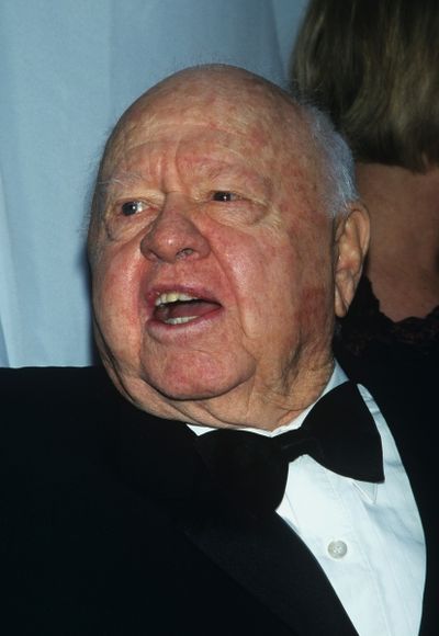 Mickey Rooney attends Liza Minelli and David Gest''s wedding held at Marble Collegiat Photo