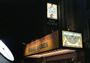 Theatre Marquee for Ann Miller & Mickey Rooney starring in Sugar Babies opening on Br Photo