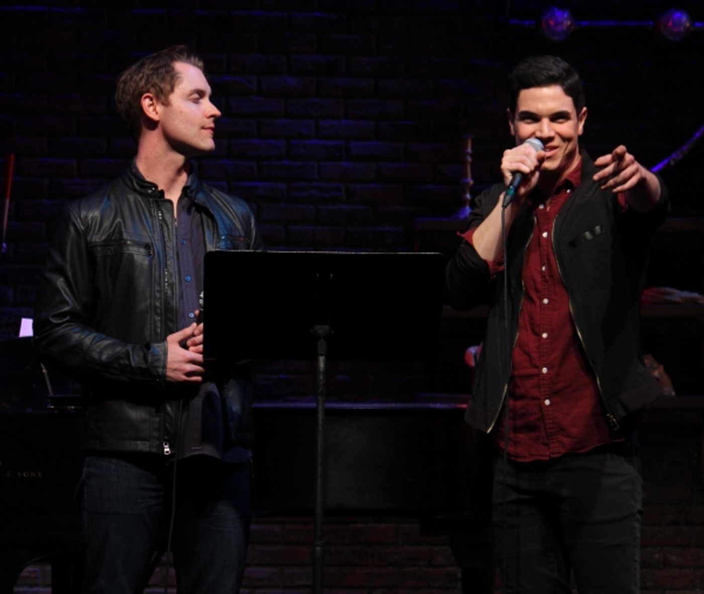 Photo Coverage: Brett Ryback and Alexander Sage Oyen Visit Murderous Musical Mondays at MURDER FOR TWO!  Image