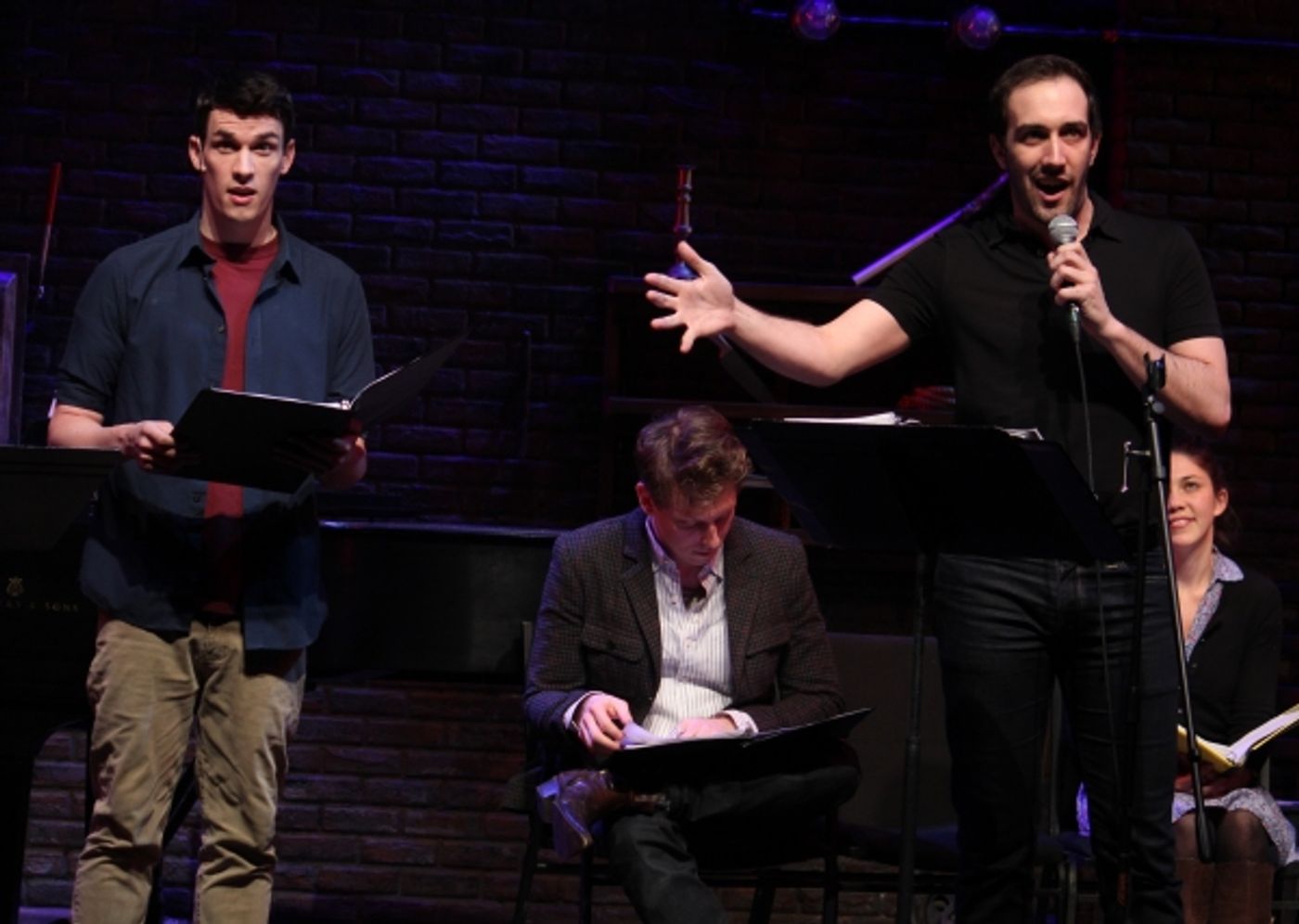 Photo Coverage: Brett Ryback and Alexander Sage Oyen Visit Murderous Musical Mondays at MURDER FOR TWO!  Image