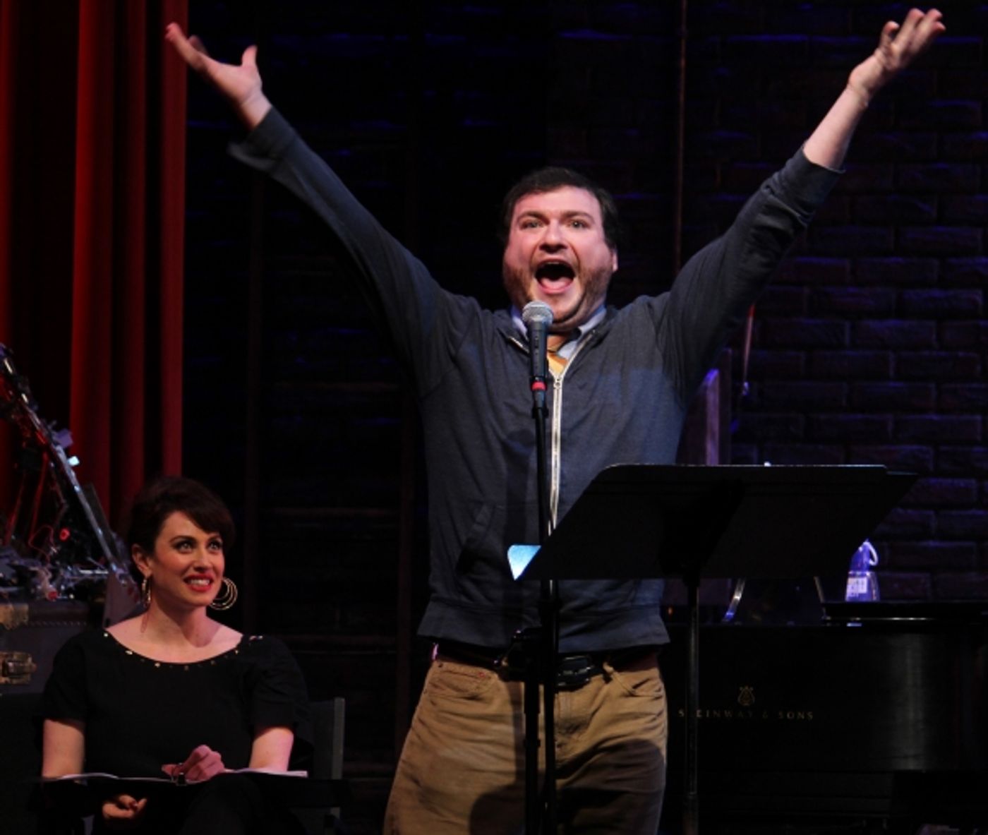 Photo Coverage: Brett Ryback and Alexander Sage Oyen Visit Murderous Musical Mondays at MURDER FOR TWO!  Image