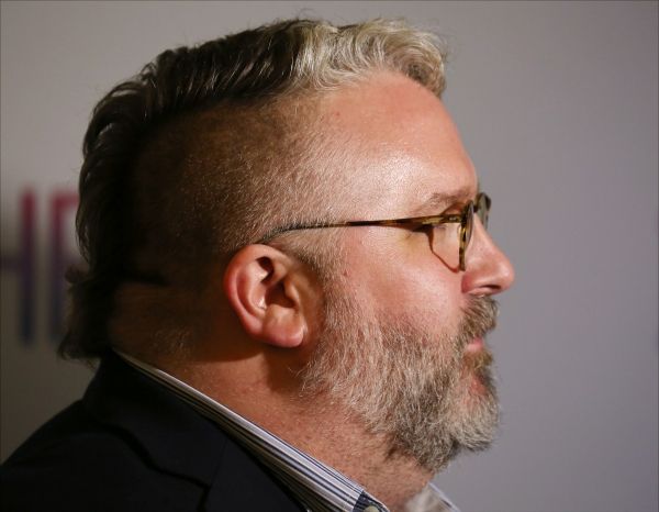 Brian Yorkey photographed at the Edison Ballroom on March 30, 2014 in New York City. Photo