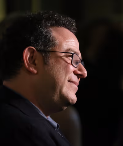 Michael Greif photographed at the Edison Ballroom on March 30, 2014 in New York City. Photo