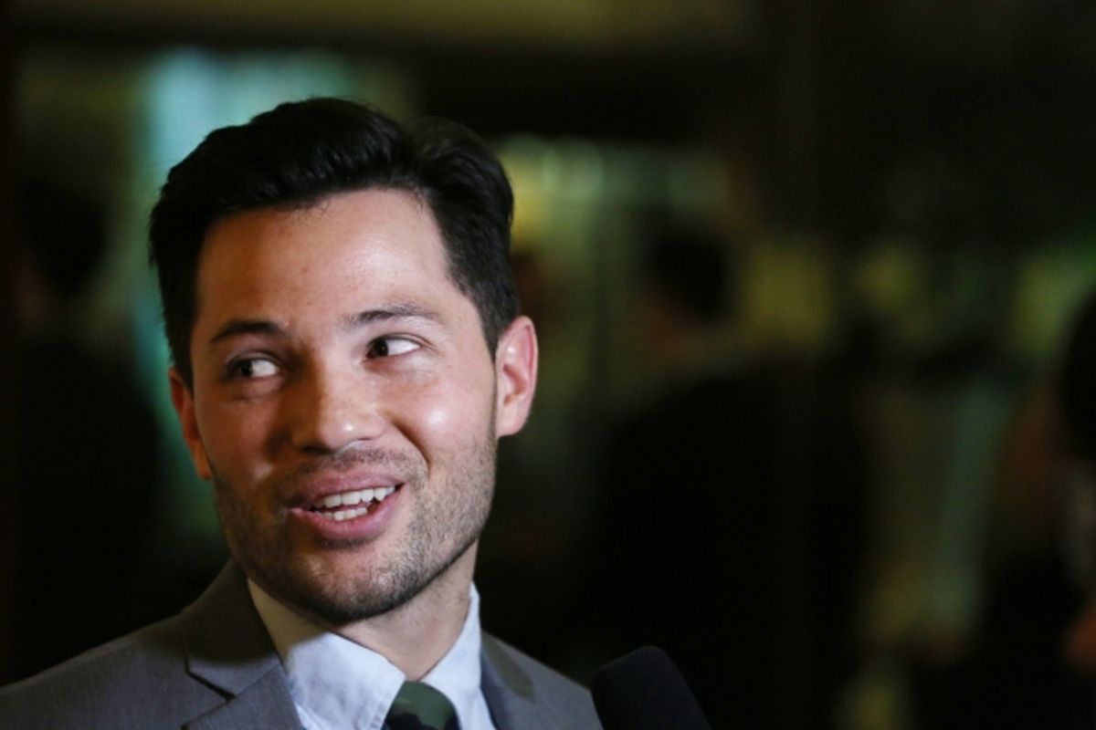 Jason Tam photographed at the Edison Ballroom on March 30, 2014 in New York City. at 