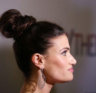 Idina Menzel photographed at the Edison Ballroom on March 30, 2014 in New York City. Photo