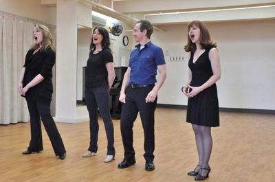 Emily Skinner, Cameron Adams, Jason Graae and Lynne Halliday Photo